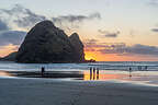 Sunset on Piha Beach